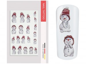 NailArt Tattoo Snowman