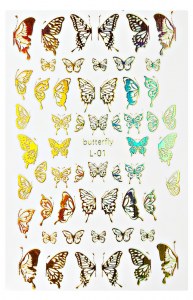 Stickers Butterfly Gold #1