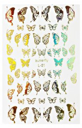 Stickers Butterfly Gold #1
