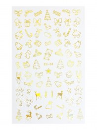 Stickers Gold Christmas