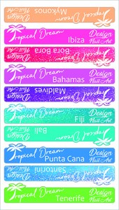 Stickers nuancier Tropical Dream