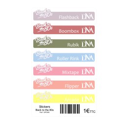 Stickers nuancier Candy Bars
