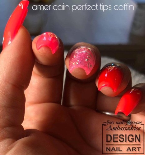 American Perfect Tips Coffin Medium