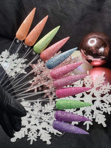 Paillette Mix Christmas Blue Stars