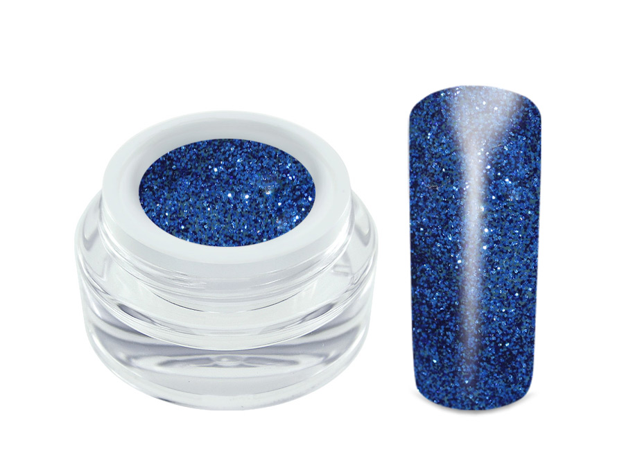 Gel Uv Paillette Bleu Royal Designnailart