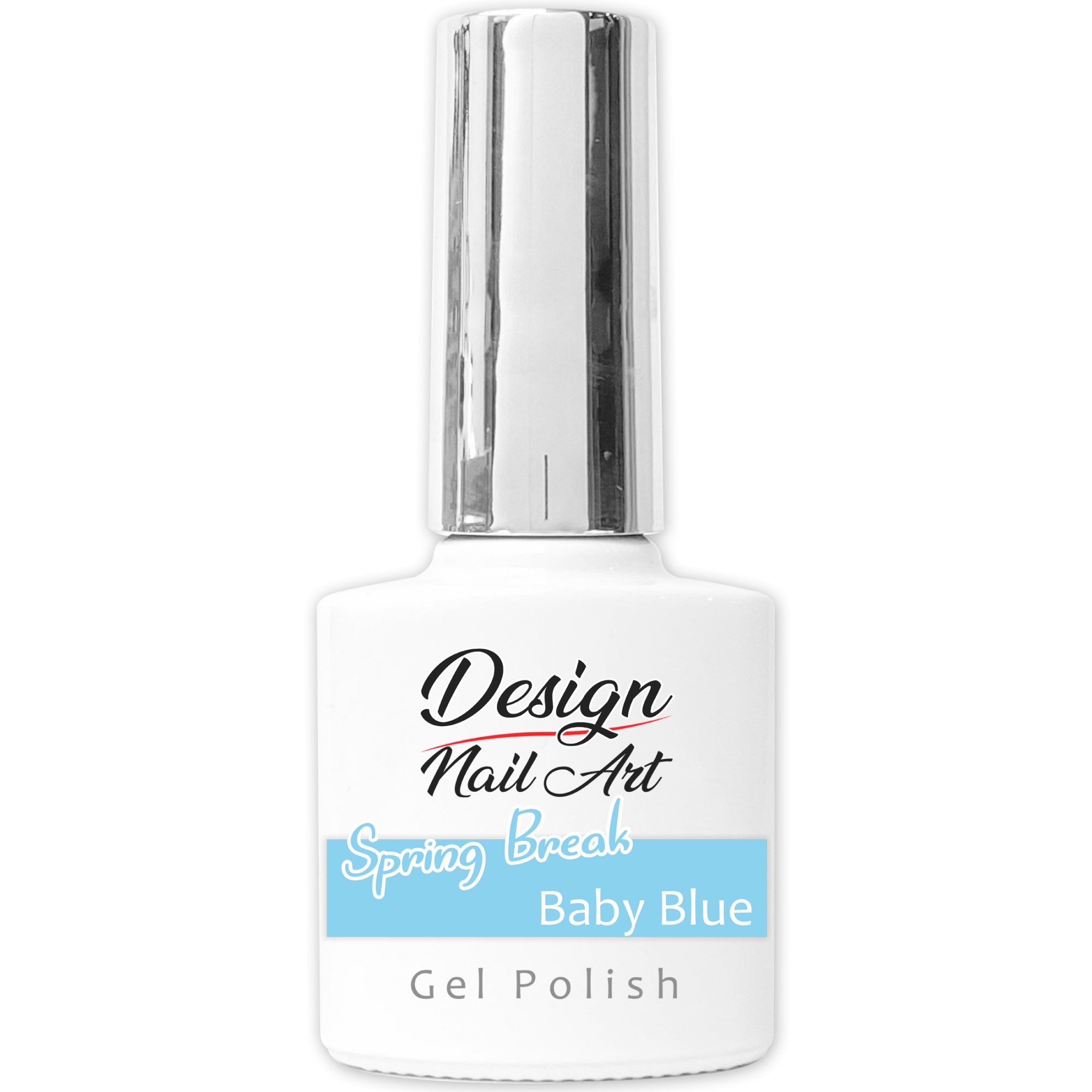 Gel Polish Baby Blue DesignNailArt