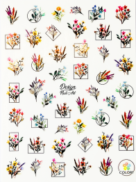 Stickers Flowers 1