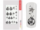 NailArt Tattoo Christmas Ball Ornaments