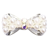 Bijou Nœud Strass perle 3D