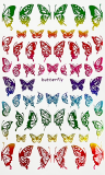 Stickers Butterfly Holo