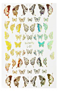 Stickers Butterfly Gold