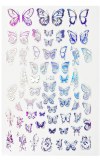 Stickers Arabesque & Butterfly Silver