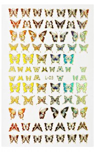 Stickers Papillon Gold