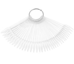 Nuancier éventail clear 50 tips Stilleto