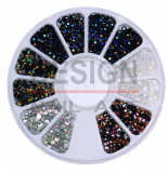 Roue de strass Crystal AB 2mm