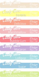Stickers nuancier Candy Bars