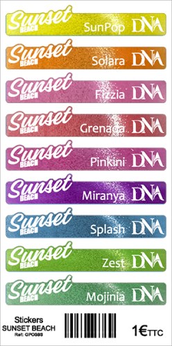 Stickers Collection Sunset Beach - Cat Eye